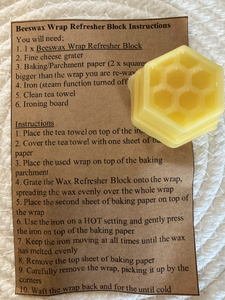 Beeswax Wrap Refresher Bar