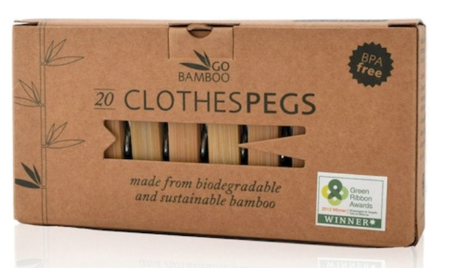 Bamboo Clothes Pegs